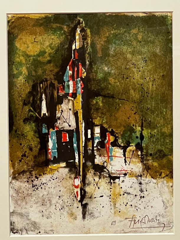 Abstract Lithograph by Johnny Friedlander