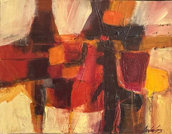 Abstract Oil Painting on Canvas by Carlos A. Lopez