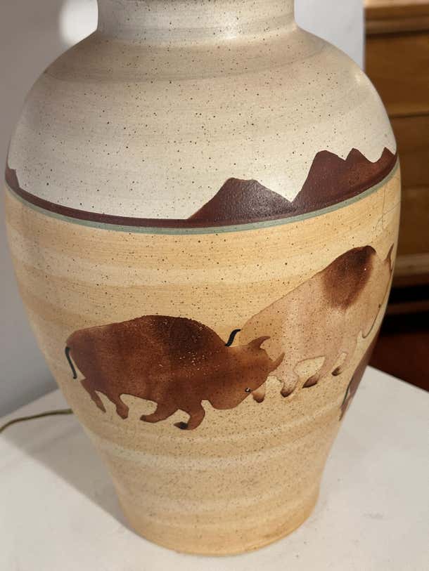 Mid-Century Buffalo Lamp