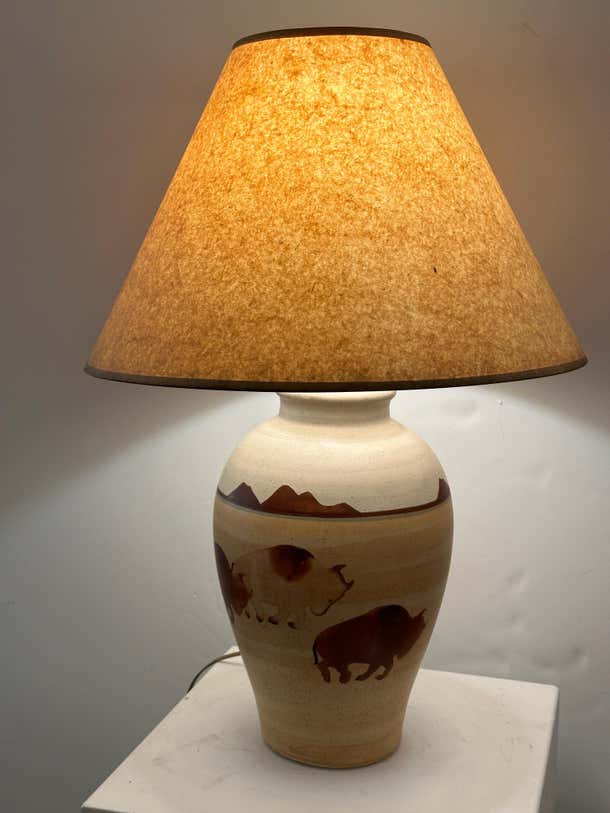 Mid-Century Buffalo Lamp