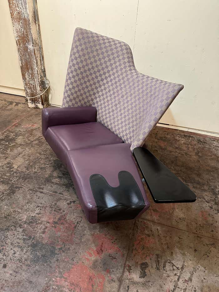 Purple chaise lounge discount sale