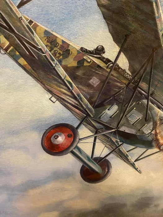 "Sky Battle" Airplanes Litoghraph by J.D. Carrick