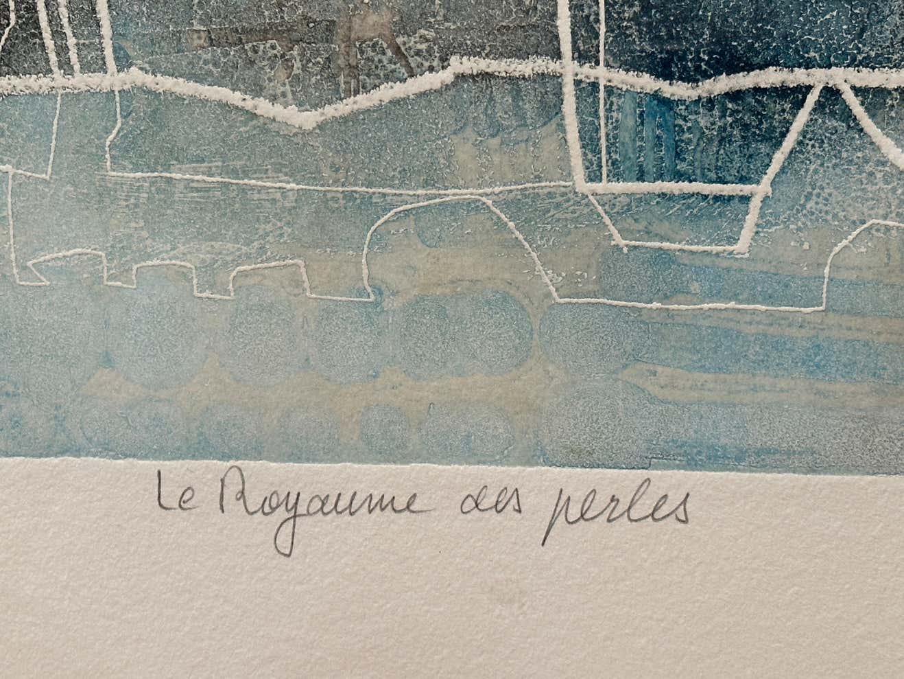 "Dans le Royaume des Perles" Coloured Etching by Shoichi Hasegawa # 19/110