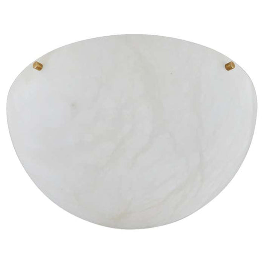 Modern Alabaster and Brass Moon Light Sconce by Denis de La Mesiere