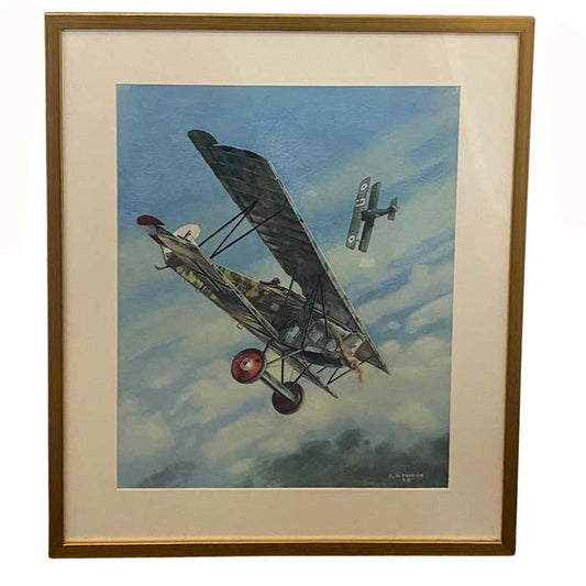 "Sky Battle" Airplanes Litoghraph by J.D. Carrick