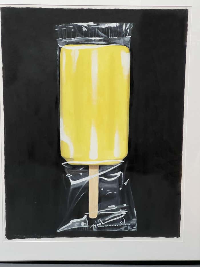 "LIFE and DEATH of a Yellow Popsicle" Acrylic Painting by Mark Brennan