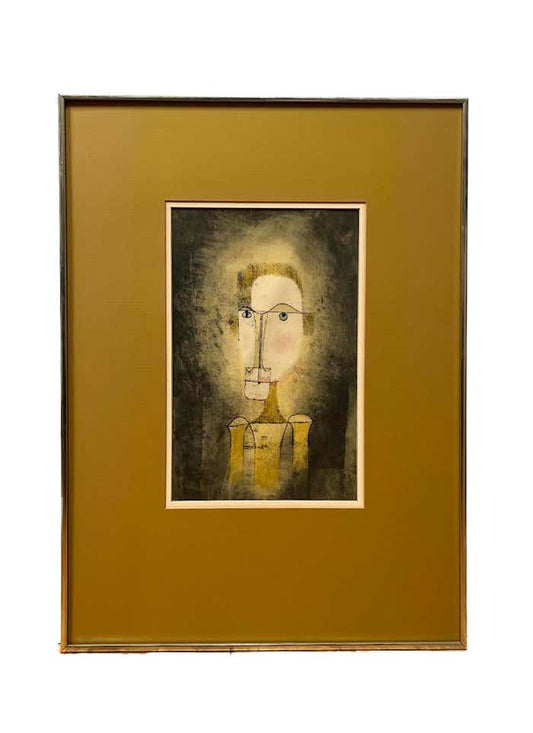 "Portrait of a Yellow Man" Poster by Paul Klee