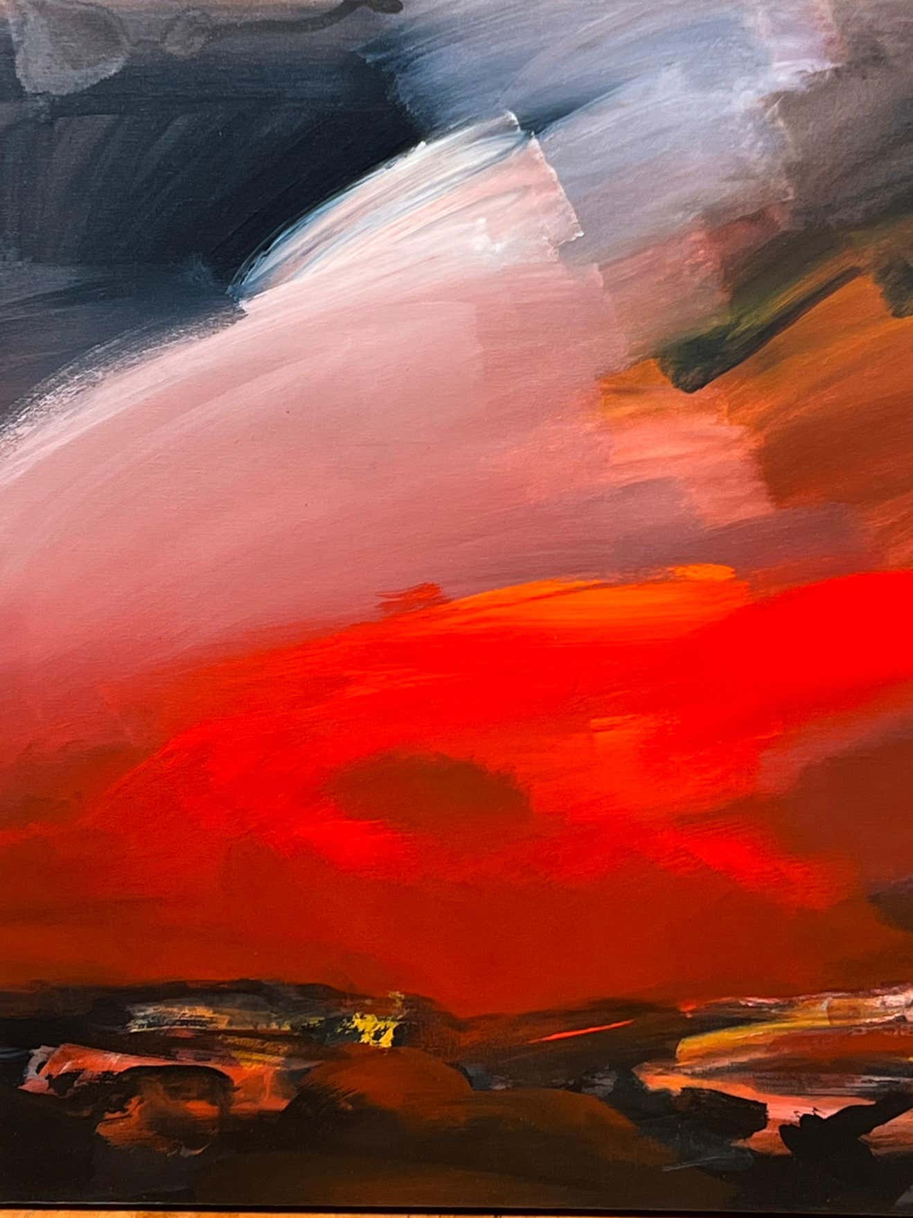 "Red Sky" Oil on Canvas by Jerome Gastaldi #1