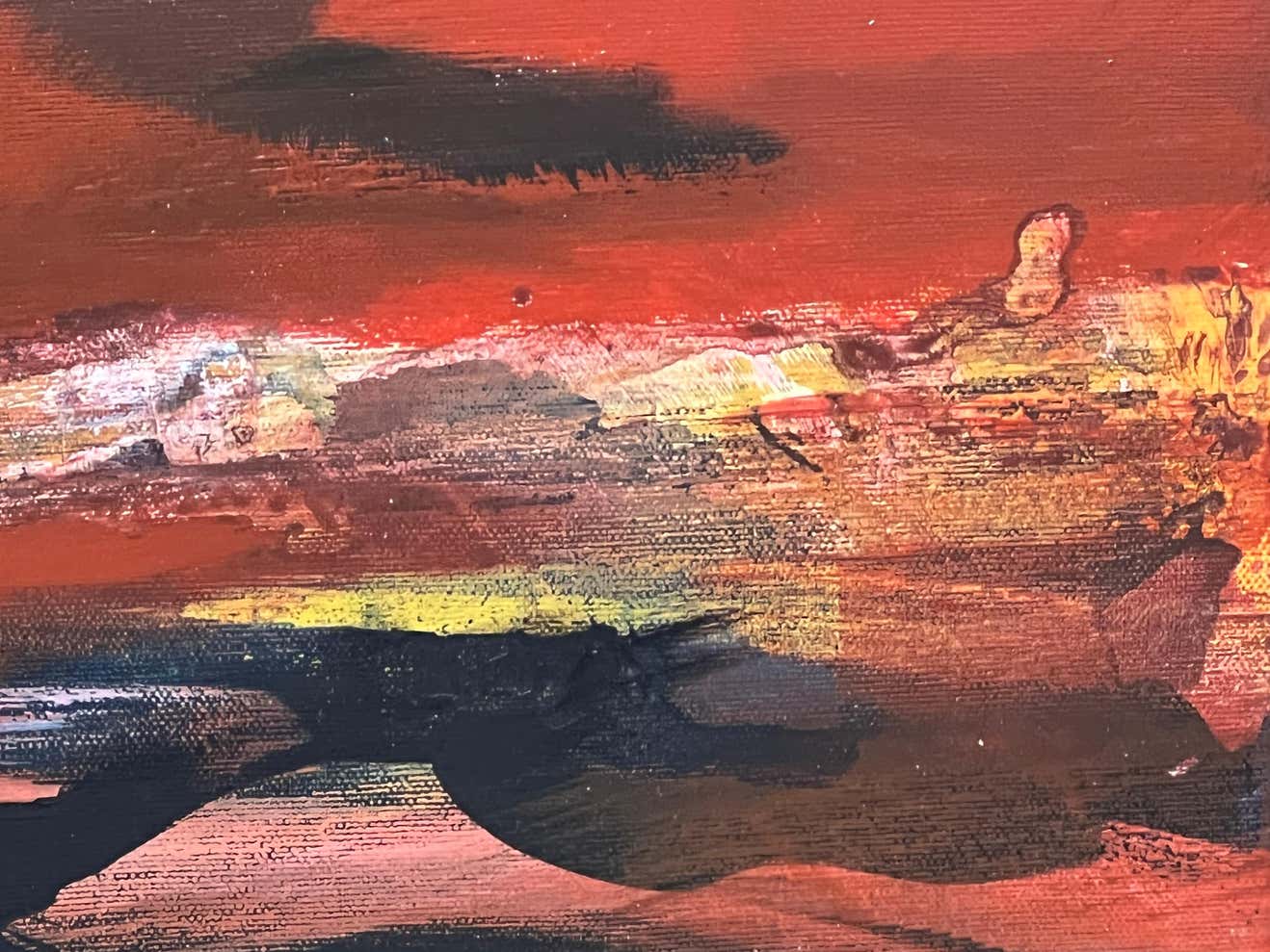 "Red Sky" Oil on Canvas by Jerome Gastaldi #1