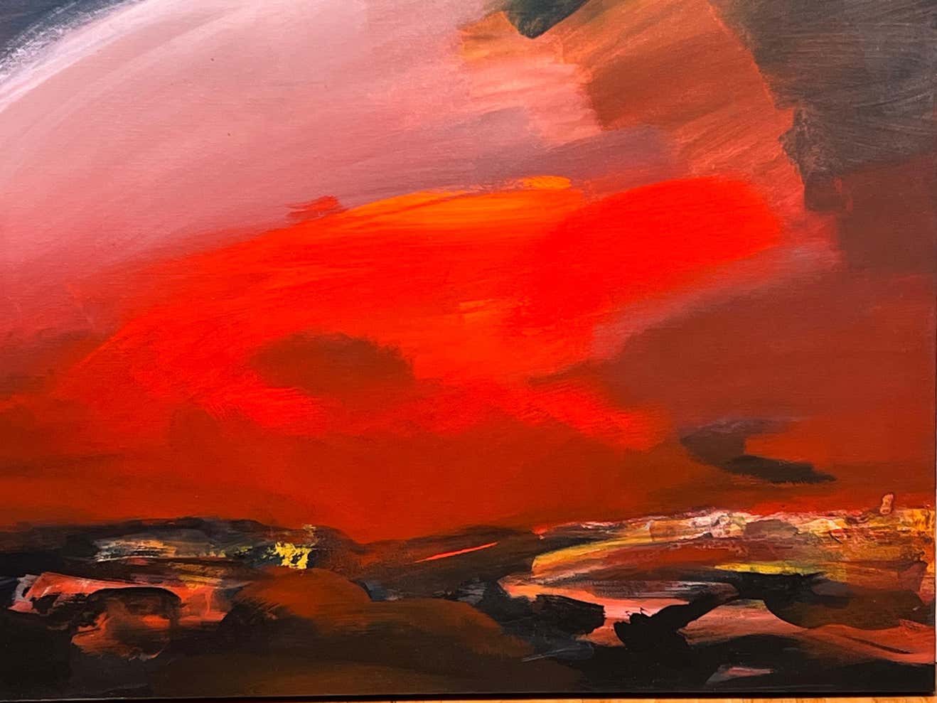 "Red Sky" Oil on Canvas by Jerome Gastaldi #1