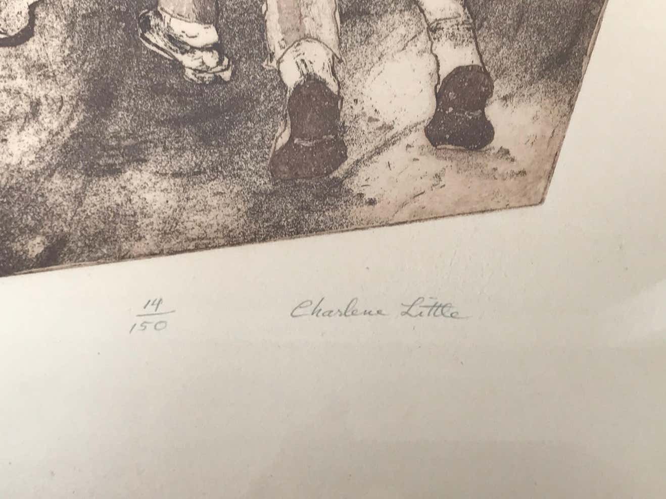 "Three Boys" Lithograph by Charlene Little